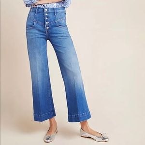 Mother cropped flare high rise jeans - size 26